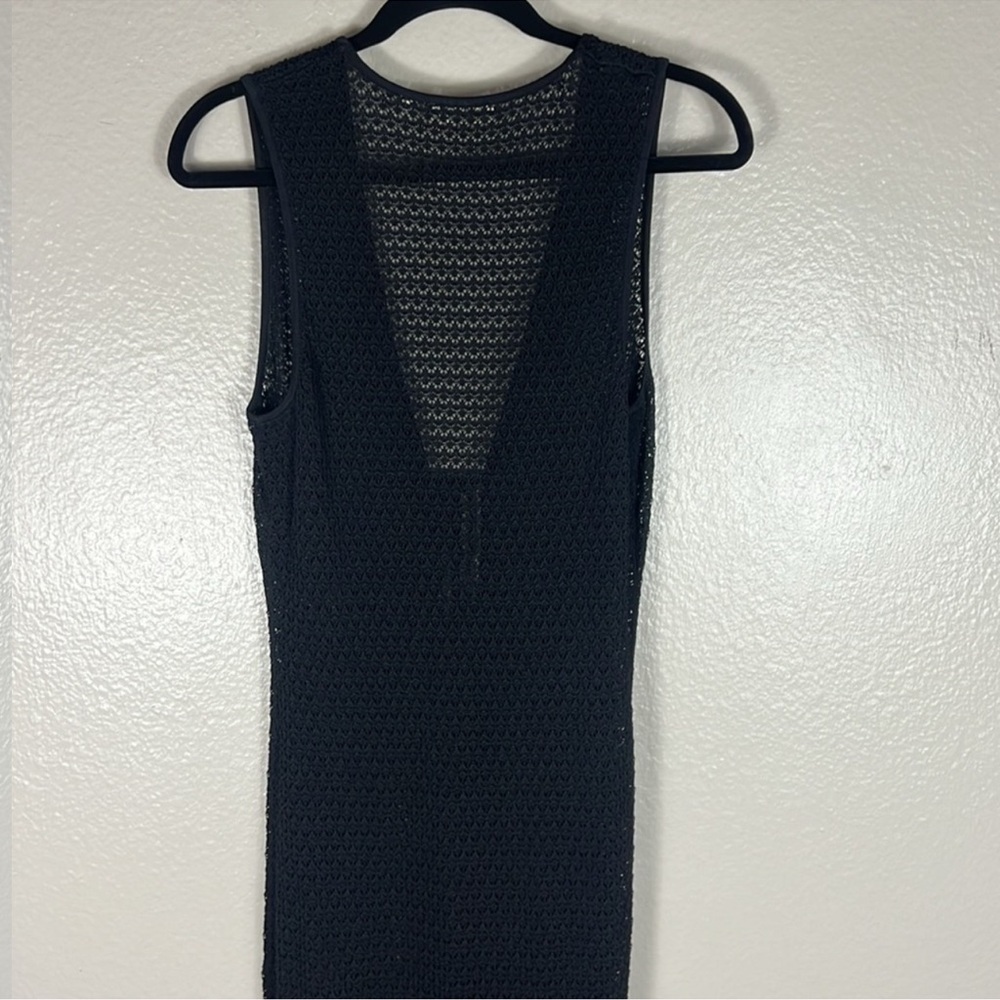 Monday Swimwear Monte Carlo Tie Dress Black Lace Crochet - Picture 7 of 12